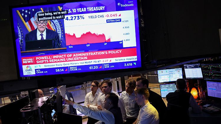Die Fed will erst abwarten, wie sich der Zollkonflikt entwickelt, bevor sie die Zinsen senkt.