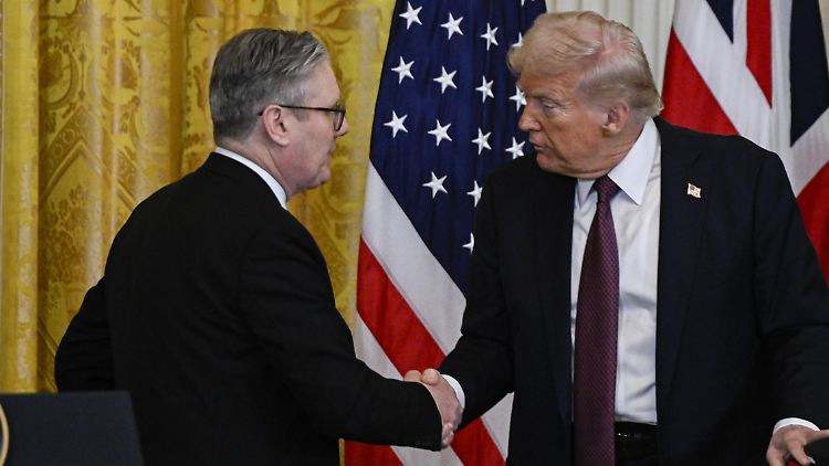 Premier Starmer reiste im Februar nach Washington.