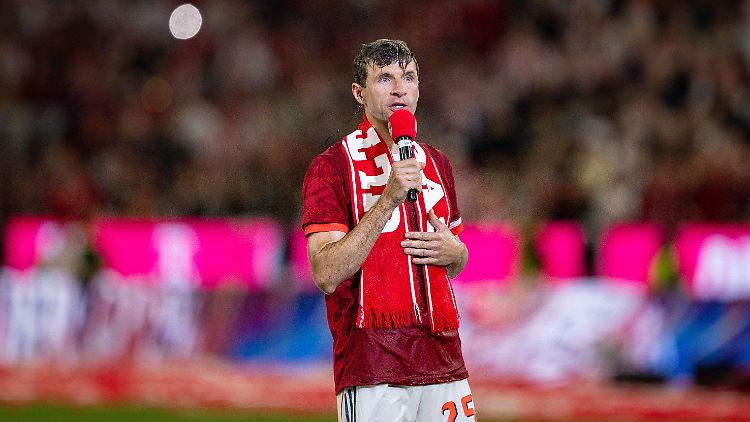 Thomas Müller hatte noch ganz viel zu sagen.