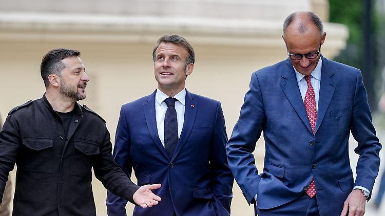 Merz, Macron und Selenskyj sind sich einig: Das Töten muss sofort aufhören.