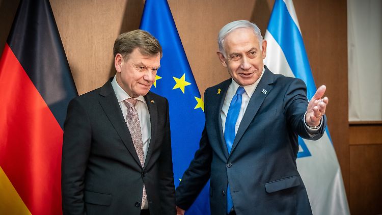 Außenminister Wadephul traf sich bei seinem Antrittsbesuch in Israel auch mit dem israelischen Premier Netanjahu.