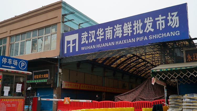 Auf dem Huanan Wholesale Seafood Market häuften sich zu Beginn der Corona-Pandemie die ersten Fälle.
