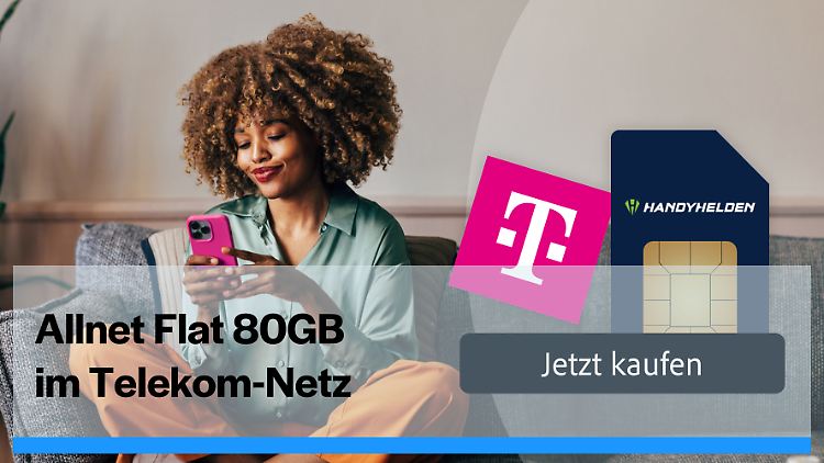 80 Gigabyte im Telekom-Netz für unter 20 Euro? Das bietet aktuell Mobilfunk-Discounter Handyhelden.