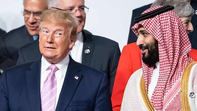 Der Khashoggi-Mord und andere Menschenrechtsvergehen treten in den Hintergrund: US-Präsident Trump pflegt eine freundschaftliche Beziehung zum saudischen Kronprinzen bin Salman.