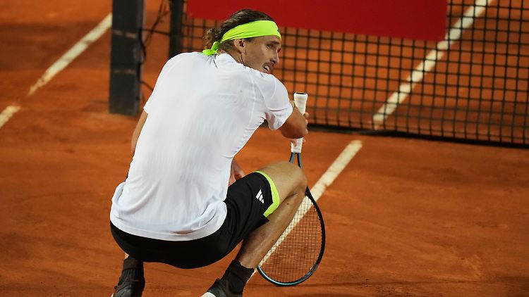 Zverev haderte sichtlich.