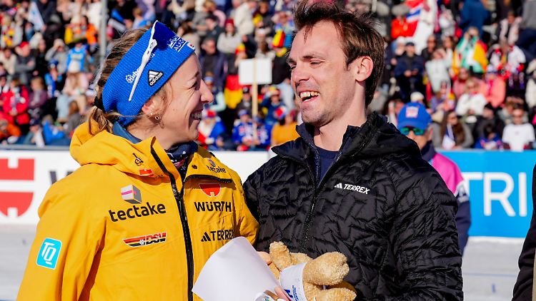 Haben während der Saison schonmal getrennte Schlafzimmer: Franziska Preuß und Simon Schempp.