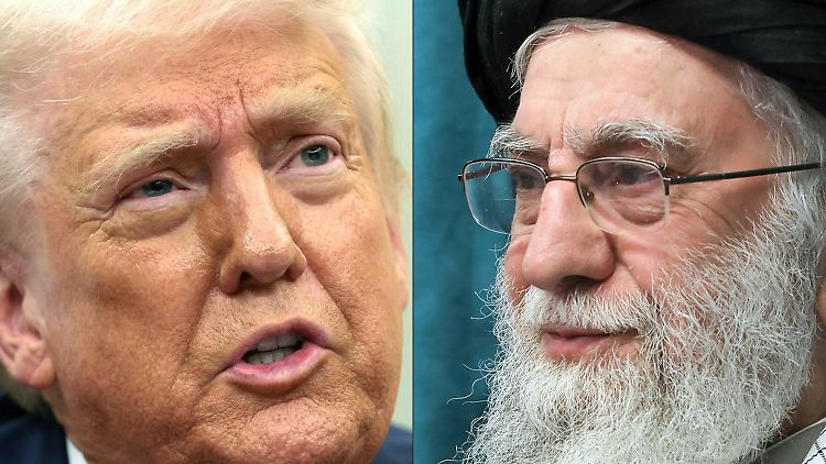 Vor den aktuellen Verhandlungen hatten sich Trump und das geistliche Oberhaupt des Iran, Chamenei (rechts), Briefe hin und her geschickt. 