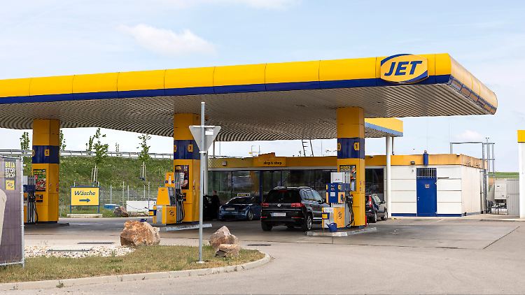 Eine Jet-Tankstelle in Österreich.