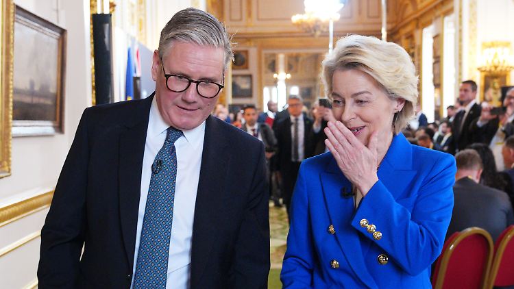 Starmer und von der Leyen demonstrierten Einigkeit - die Verhandlungen hinter den Kulissen werden aber weiter nicht einfach sein.