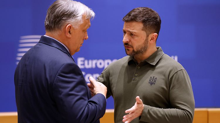 Haben ein schwieriges Verhältnis: Ungarns Ministerpräsident Viktor Orban und der ukrainische Präsident Wolodymyr Selenskyj