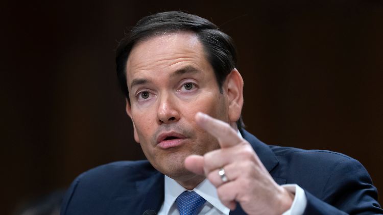 US-Außenminister Rubio bei der Befragung im Senat