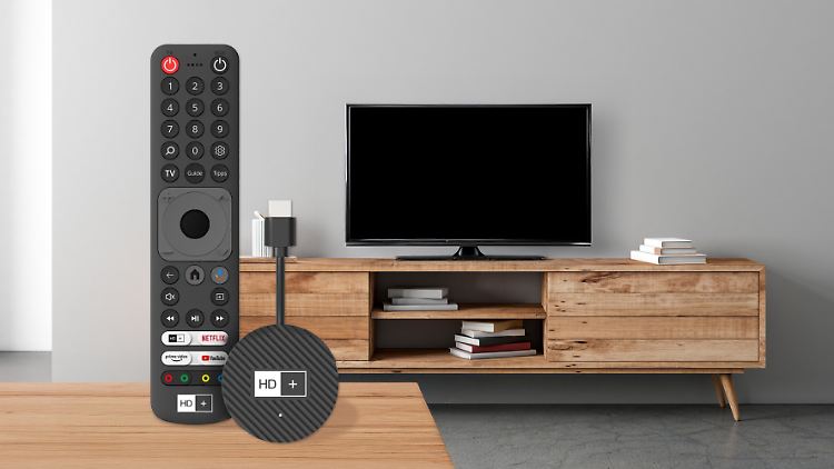Der Streaming-Stick von HD+ überzeugt im Test unter anderem mit einer einfachen Einrichtung. 