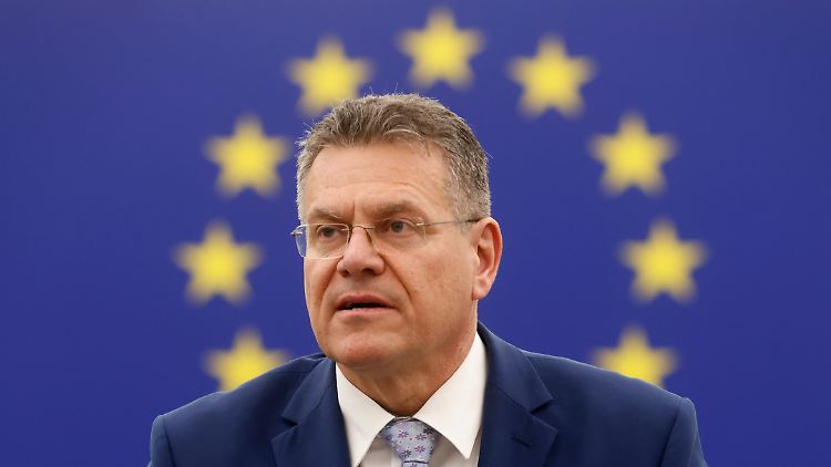 "Wir stehen bereit, unsere Interessen zu verteidigen", sagt EU-Kommissions-Vize und Handelskommissar Sefcovic. 