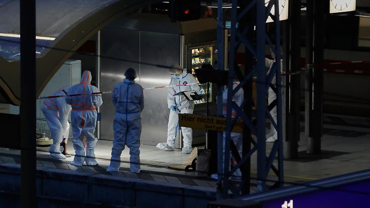 Die Spurensicherung am Hamburger Hauptbahnhof ist inzwischen abgeschlossen.