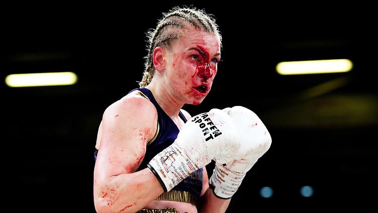 Natalie Zimmermann war bereits früh im Kampf schwer gezeichnet.