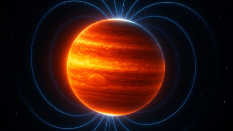 Die Forscher gehen davon aus, dass das Magnetfeld des Jupiter in der Frühphase des Sonnensystems 50-mal stärker war als heute.