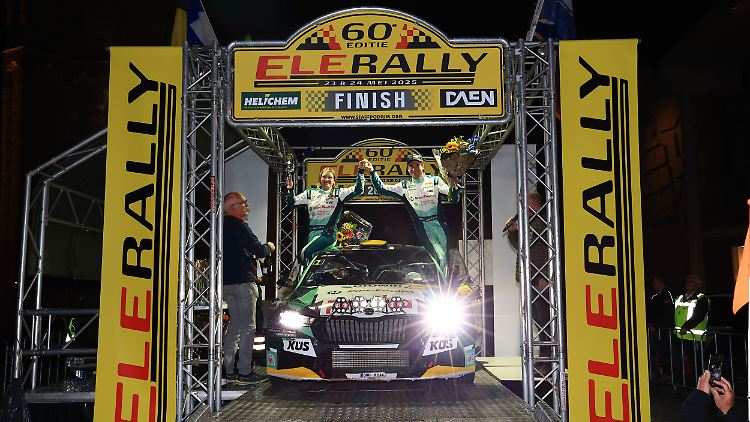 Marijan Griebel und Co-Pilotin Ella Kremer haben die 60. ELE Rally klar für sich entschieden.