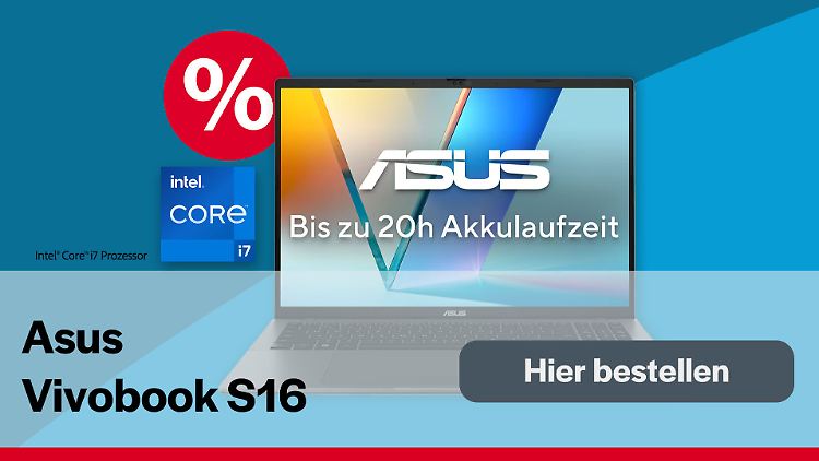 Das Asus Vivobook S16 gibt es derzeit bei Notebooksbilliger.de zum Bestpreis. 