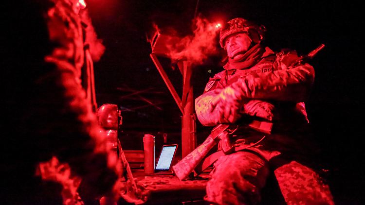 Ukrainische Soldaten der 117. Brigade sind Ende November in der Region Sumy im Einsatz.