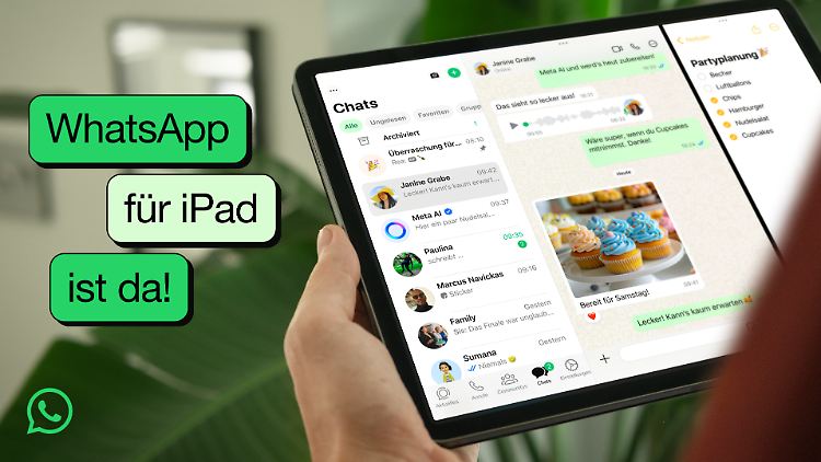 Das ist einfach: Whatsapp für iPads sieht wie die Smartphone-App aus.