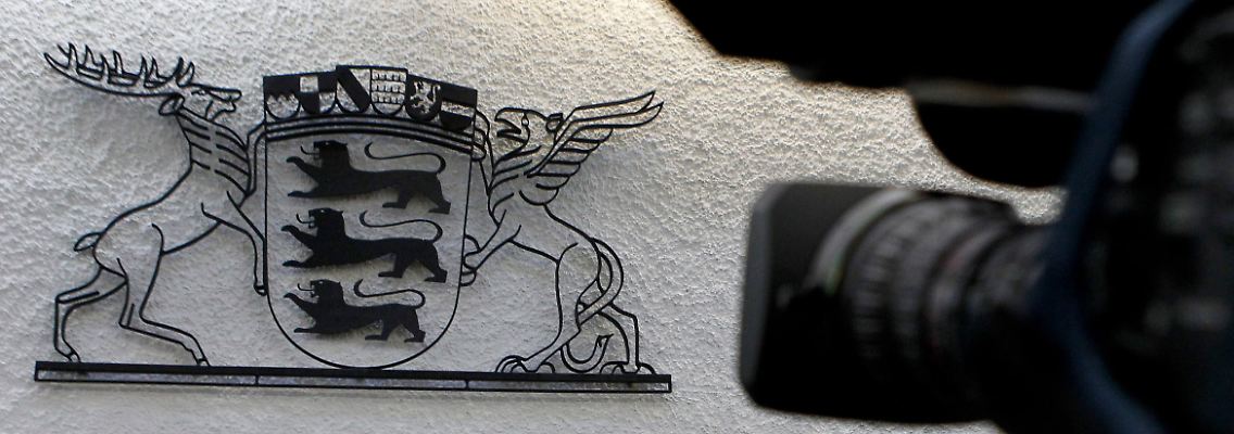 Nach der Urteilsverkündung im Landgericht Stuttgart.