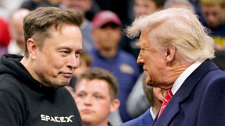 Elon Musk zieht sich offiziell von Donald Trumps Seite zurück. Das Foto entstand im März.