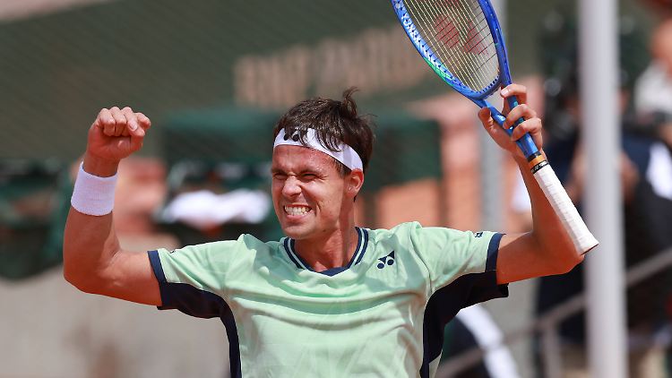 Daniel Altmaier steht zum zweiten Mal im Achtelfinale der French Open.
