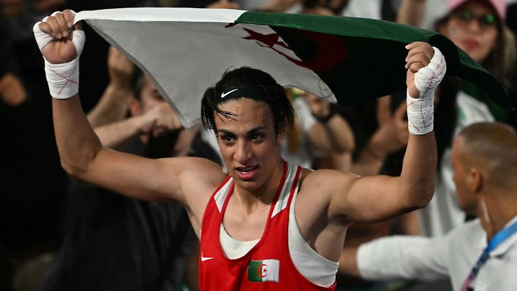 War bei Olympia 2024 Gegenstand der Debatten: Imane Khelif.