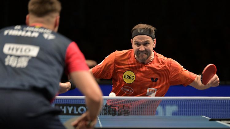 Timo Boll verpasste einen Sieg in seinem letzten internationalen Einzel knapp.