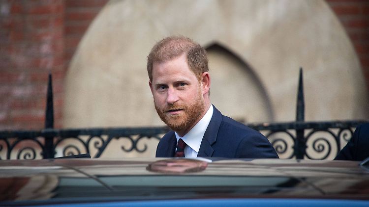Prinz Harry Anfang April bei einem seiner seltenen Besuche in London.
