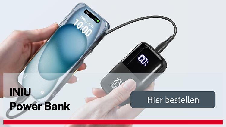 INIU Powerbank mit 10.000 mAh