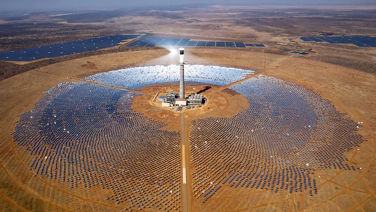 Solarthermisches Kraftwerk in Südafrika - laut den Forschern gibt es vergleichsweise wenige Standorte auf dem Kontinent, die bis 2030 wettbewerbsfähig sein könnten.