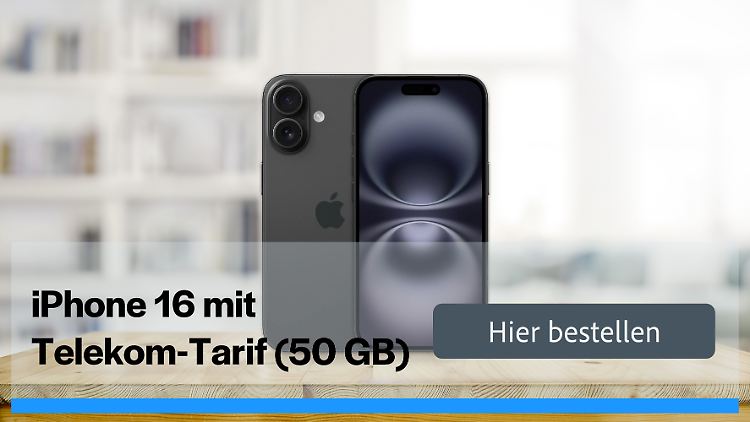 Eine starke Kombination: das iPhone 16 mit 50-Gigabyte-Allnet-Flat für 49,95 Euro.