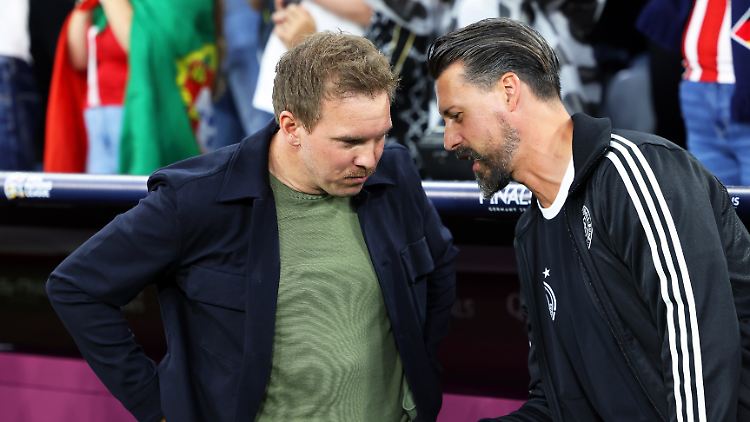 Gehen anders als geplant jetzt schon getrennte Wege: Nagelsmann und Wagner.