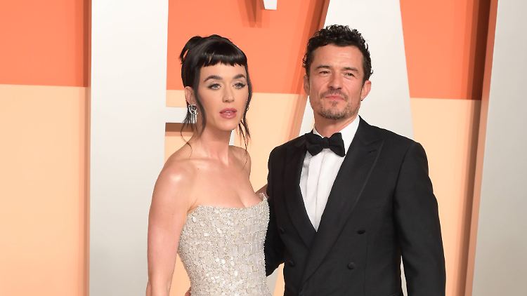 Bei einer Oscar-Party im März posierten Perry und Bloom noch ganz harmonisch.