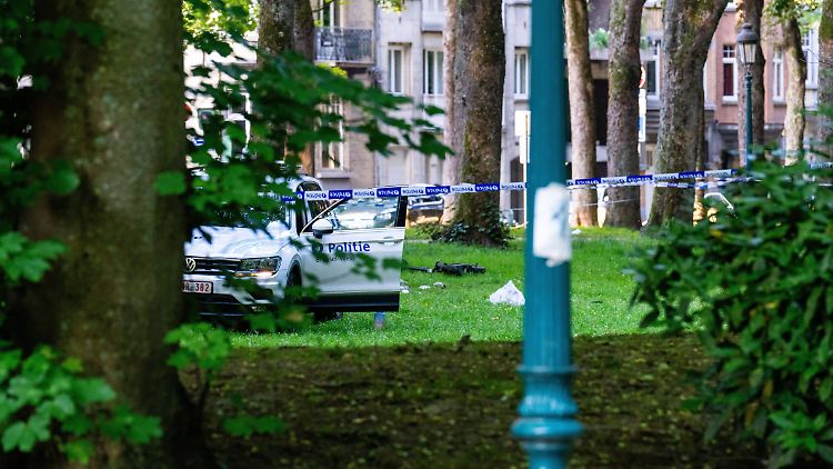 Das Fahrzeug in dem Park, in dem es zu dem Vorfall kam.