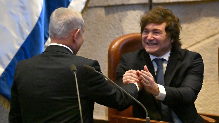 Argentiniens Präsident Milei pflegt gute Beziehungen zu Israel. 