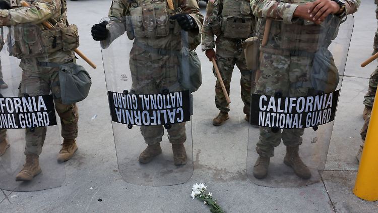 Trump hat 4000 Mitglieder der Nationalgarde für den Einsatz in Los Angeles mobilisiert - dort sind sie aber gar nicht erwünscht. 