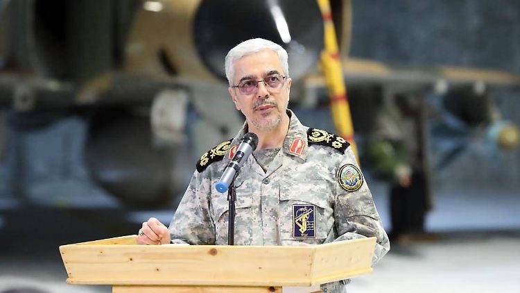 Mohammed Bagheri bei einer Rede im Jahr 2023.