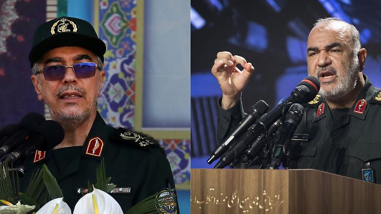 Die hochrangigen Militärs Bagheri (l.) und Salami wurden getötet. 