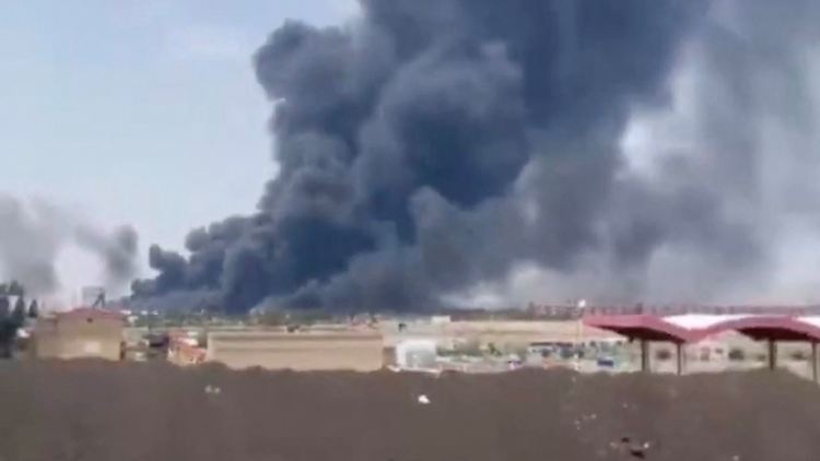 Der Flugplatz Täbris wird auch von den israelischen Streitkräften angegriffen. 