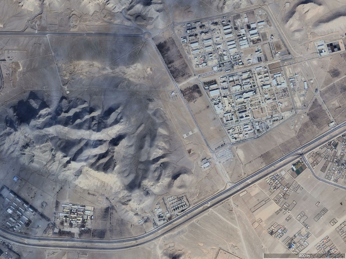 Blick auf das Nuklearzentrum bei Isfahan.