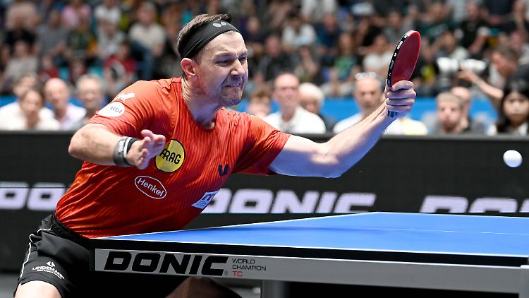 Das war's: Timo Boll hat seinen letzten Schlag geschlagen.