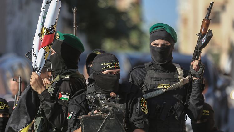 Kämpfer der Al-Kuds-Brigaden 2023 in Gaza-Stadt. (Archivbild)