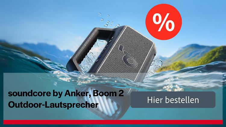 Die Bluetooth-Box Boom 2 von Soundcore by Anker gibt es derzeit bei Amazon um mehr als 30 Prozent reduziert. 