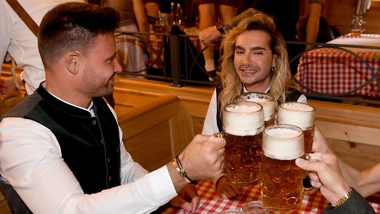 Da war die Welt noch in Ordnung: Marc Eggers (l.) und Bill Kaulitz auf dem Oktoberfest.