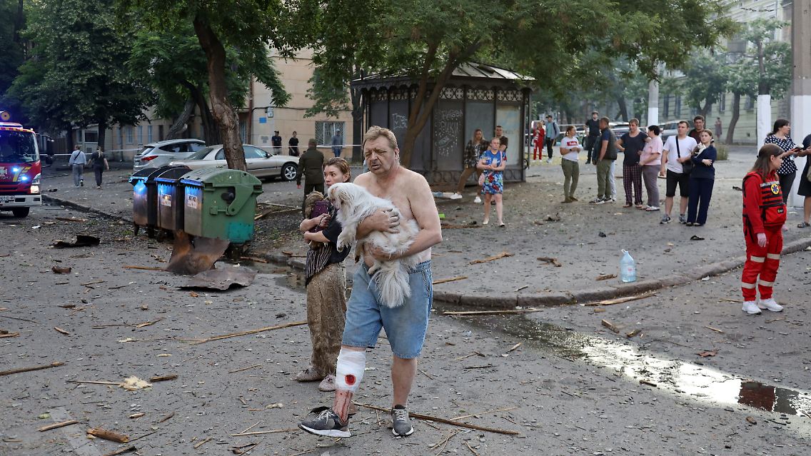 Die russischen Angriffe auf Odessa...