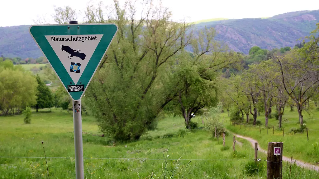 Ein-Schild-steht-am-Rand-des-Naturschutzgebiets-Hintere-Dick-bei-Boppard