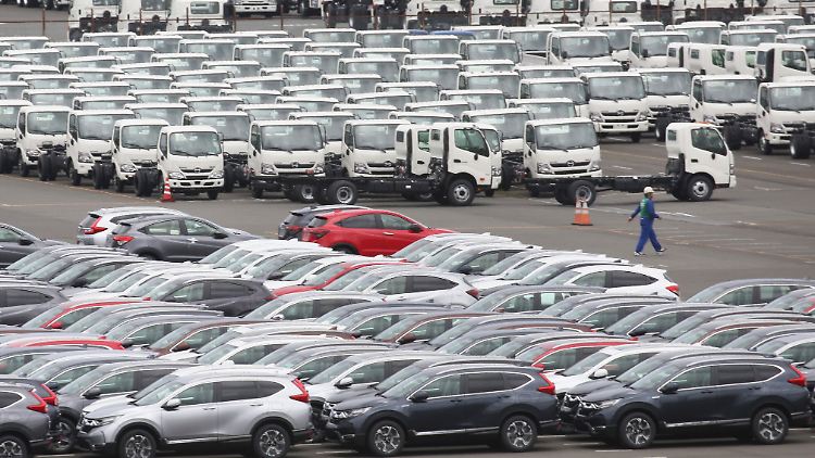 Die Autoexporte in die USA brachen um knapp 25 Prozent ein.