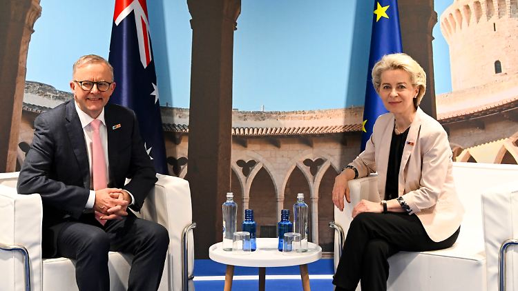 Albanese und von der Leyen betonen, die Sicherheit Europas und der Indopazifik-Region seien "eng" miteinander verbunden.